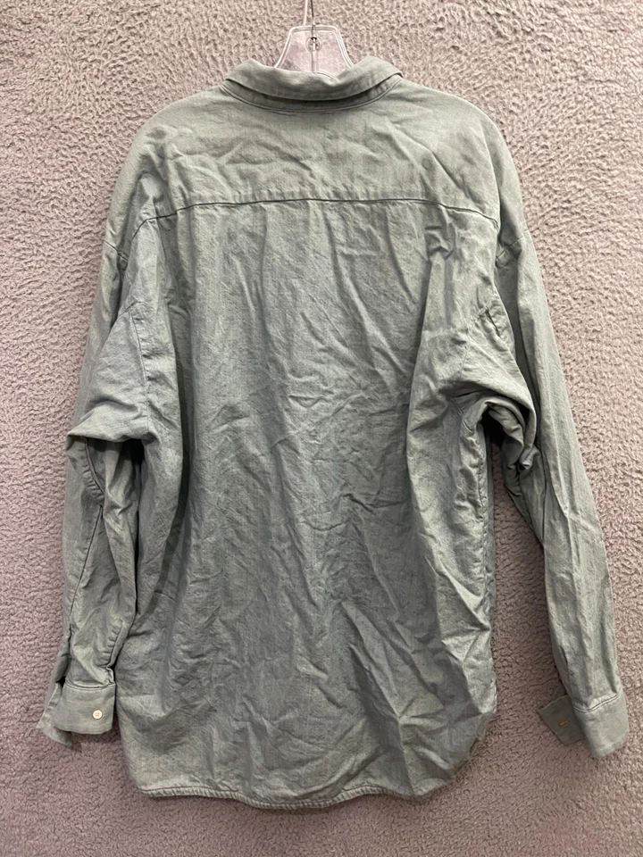 Camisa verde Fear of God Ermenegildo Zegna para hombre talla grande de gran tamaño algodón adulto Foto 2 de 4