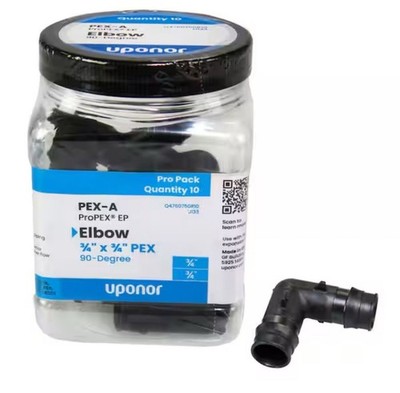  Uponor ProPEX 3/4  PEX-A Expansion Barb Engineered Polymer 90° Elbow (10-pack)