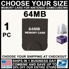 64 MB Memory Card Blocks for Nintendo Wii GameCube NGC