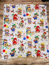 Vintage Baby Teddy Bear Crib Comforter  CUTE