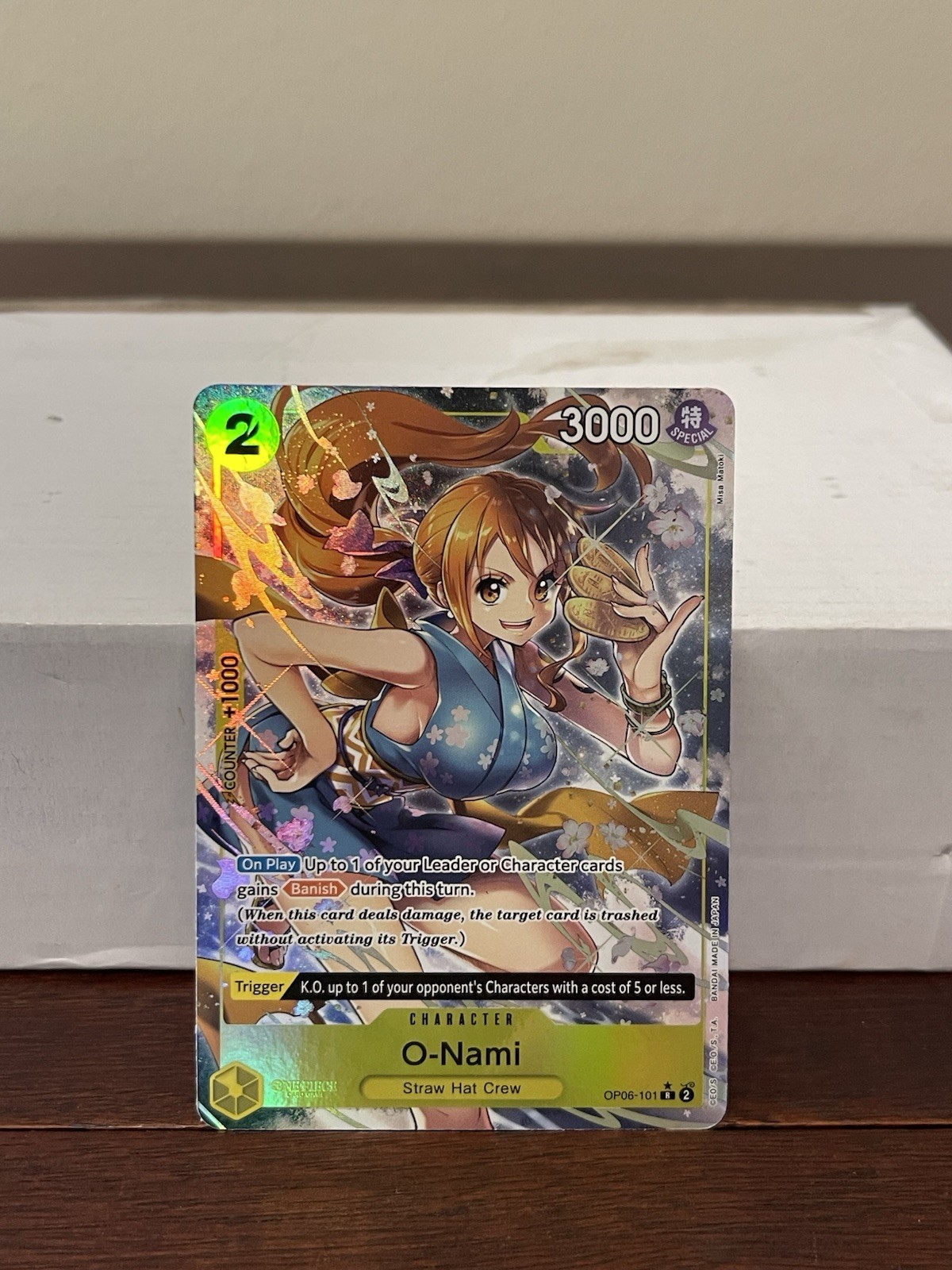 O-Nami 2024 Wings of the Captain #OP06-101 Rare (Alternate Art