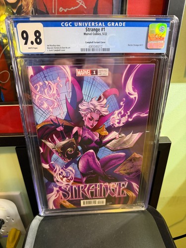CGC 9.8 Strange (2022) # 1 - J Scott Campbell Variant