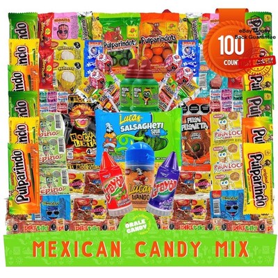 Exotic 100-Count Variety Pack of Mexican Candies - Perfect for Gifting