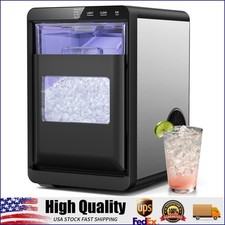 Nugget Ice Maker Countertop 44lb/24H Self-Cleaning Chewable Pellet Ice Machin