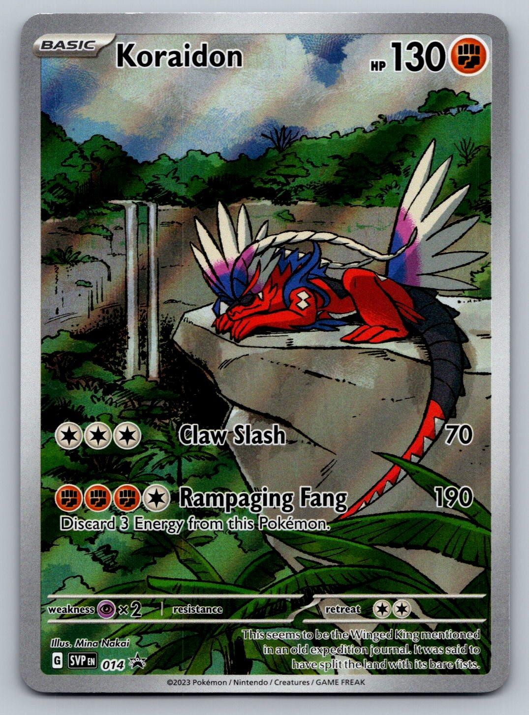 Koraidon 014 Holo Promo Scarlet & Violet Promo Pokemon Near Mint