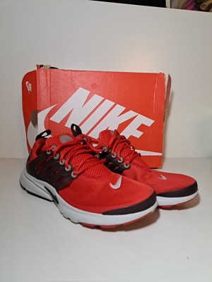 Nike Presto (GS) Red Black, Size Youth 5, Womens 6.5, 843875-600 Woth Box