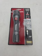 Husky 1800 Lumens Dual Power LED Rechargeable Tactical Focusing Flashlight