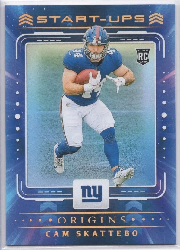 2025 Panini Origins Cam Skattebo Start Ups #2 Rookie RC Giants