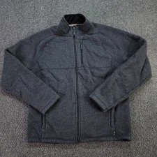 Smartwool Sweater Men XL Gray Echo Lake Full Zip Fleece Wool Blend Gorpcore