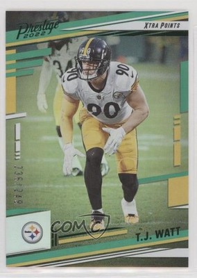 2022 Panini Prestige Xtra Points Green 236/249 TJ Watt #250 0r08