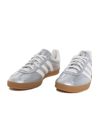 ADIDAS Gazelle Indoor Neu Sneaker JR1206 Gr:42 2/3 Silber Silver Original