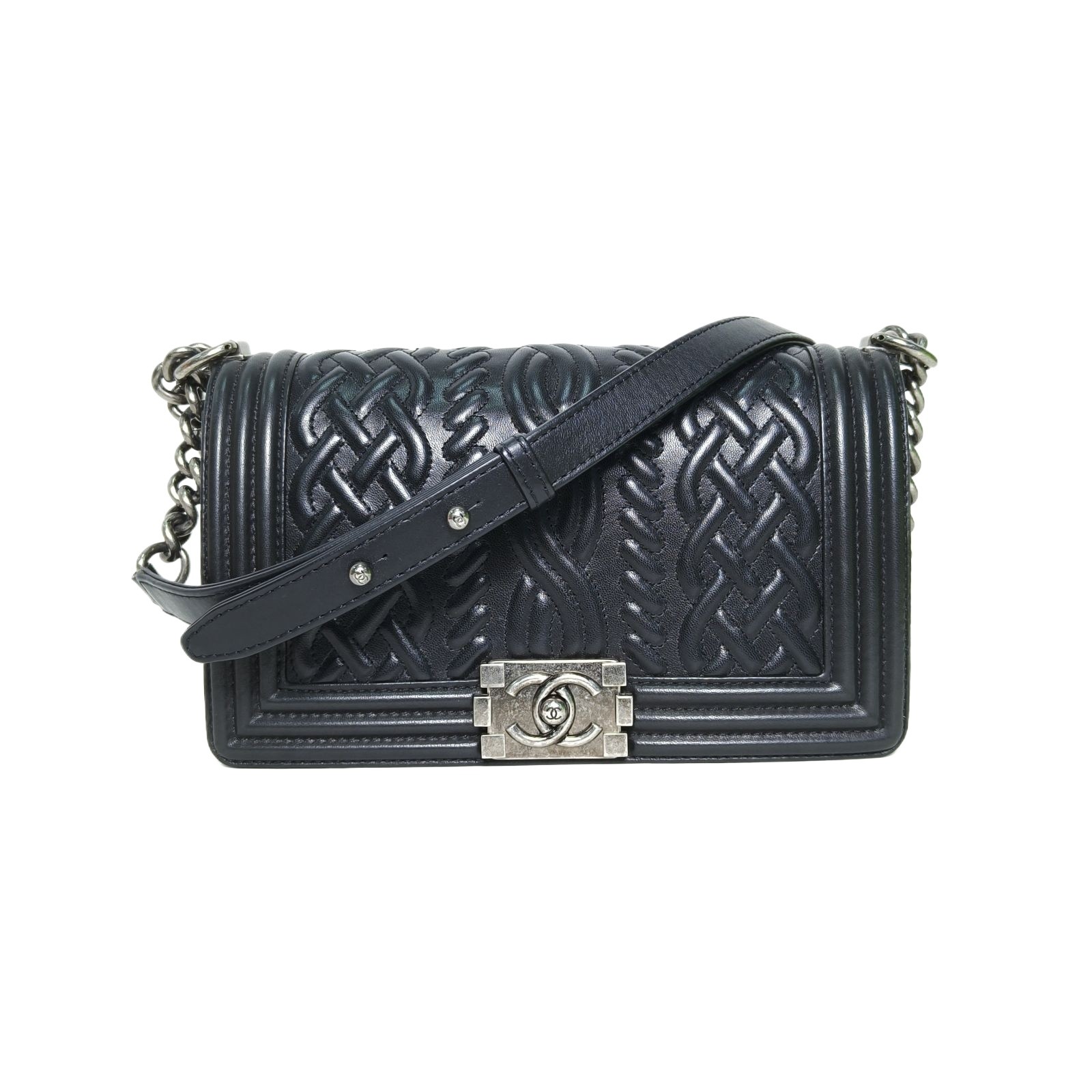 CHANEL Leboy Medium 25cm Black Lambskin P245416404