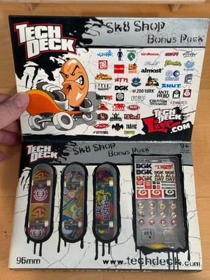 RARE Tech Deck Skate Shop Bonus Pack   96mm Element DGK | Vintage | Sealed