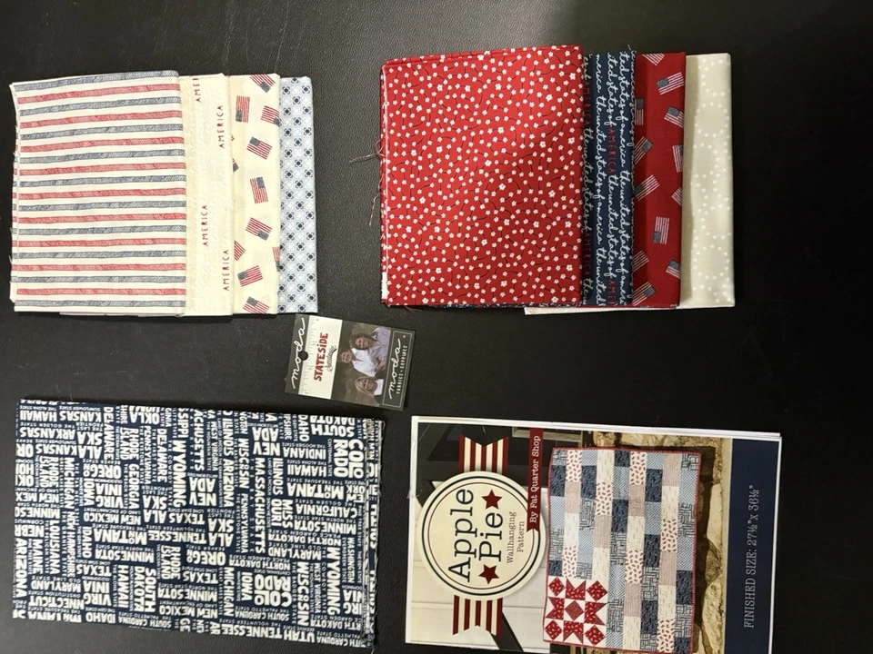 Moda Apple Pie Stateside Fat Quarter Bundle #FQS 55610AB By Sweetwater - 9 piece - Image 2 of 4