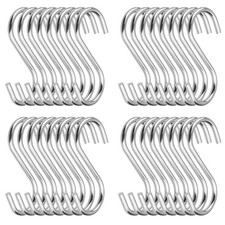 100 Pack 2.75 Inch S Hooks Stainless Steel S Shaped Hooks Heavy Duty S Hooks ...