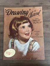 Drawing in charcoal 51 Walter T. Foster Vintage Art How To Draw Human Figure