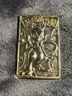 1999 Pokemon 23K Gold Plated Trading Card Only Mewtwo Vintage
