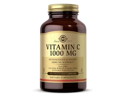 Vitamin C 100 Veg Caps 1000 Mg by Solgar Exp 9/2026