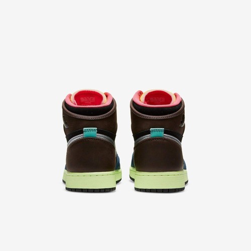 Air Jordan 1 Retro High OG 'Tokyo Bio Hack' (2020) (GS) Sneakers Kids Youth Unis - Picture 5 of 17