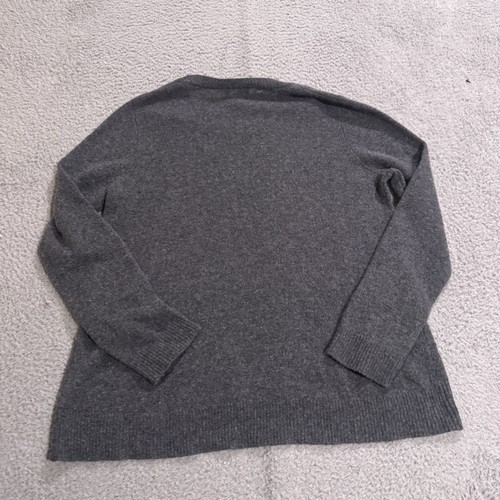 Oats Cashmere Sweater Womens Large Gray Cashmere Long Sleeve Casual Preppy - Picture 6 of 7