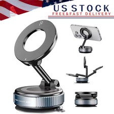 Upgrade Vacuum Magnetic Suction Car Phone Mount 360  Rotation Phone Holder