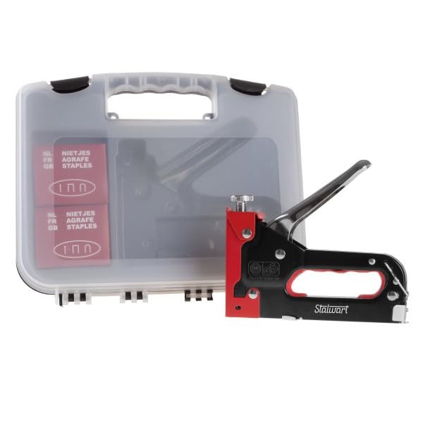 Heavy Duty Staple Gun for Wood Carpentry, DIY Crafts, or Fur