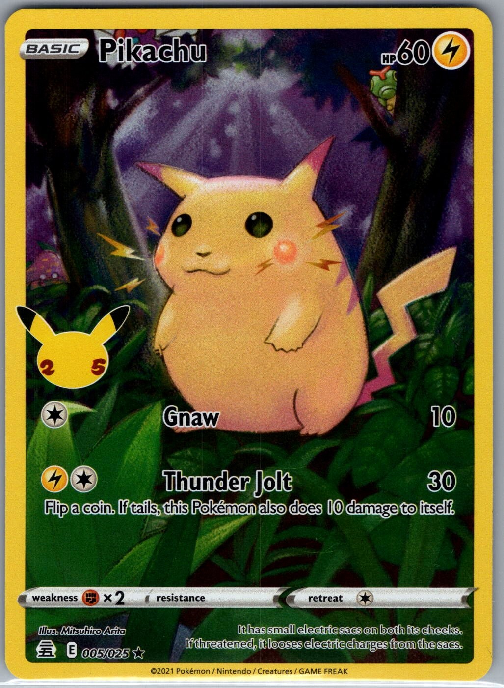 Pikachu 005/025 Celebrations - Pokemon Card - NM