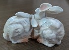 VINTAGE Tay Italy Pair of White Rabbits Figurine by Giuseppe Tagliariol — photo 4