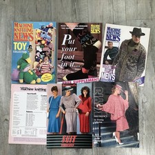 Bundle Of Machine Knitting Patterns, Socks, Men, Toys, Bramwell Etc