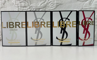 4x YVES SAINT LAURENT Libre Berry, Intense, L Eau Nue Eau de Parfum 1.2ml EA