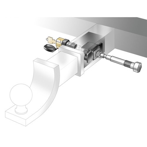 Locking Pin For 5/8" Pin 2 In Receiver - No Rattle Great For Bike Bicycle Racks - Foto 4 di 5