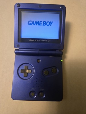 Nintendo Gameboy Advance SP AGS-001 Cobalt Blue Tested Works No