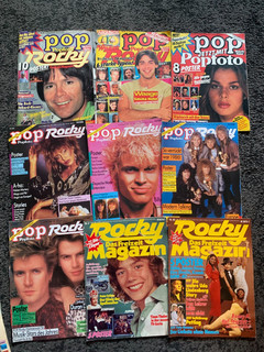 Rocky Pop 21 Hefte zum ausschlachten Abba Beatles Kiss 70ziger Jahre