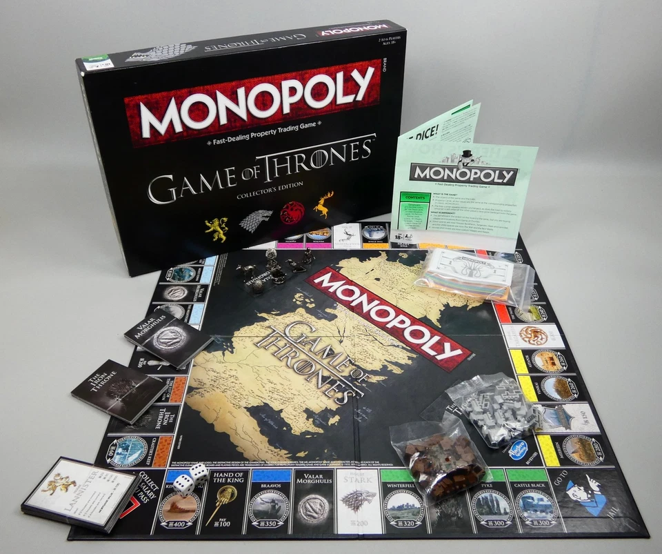 Monopoly Game Of Thrones Collector's Edition Board Game - (18+) - Complete - Image 2 of 4