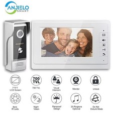 7-Inch Apartment Video Door Intercom with Camera  Phone AccessSmart Video