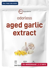 Odorless Garlic, 300 Softgels | 2 Years Aged ...