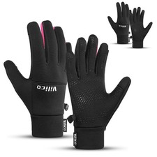 Touch Screen Gloves Women's Autumn Winter Cycling Warm Windproof Fleece Gloves
