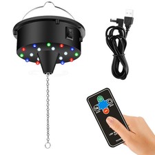 10RPM Disco Ball Motor with Remote Control, Disco Light with Music Beat Mode