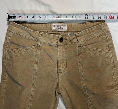 Levi Strauss Signature Damenhose 8 hellbraun khaki Cord Stretch Bootcut Freizeit - Bild 4 von 7