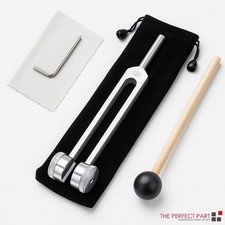 128Hz Healing Tuning Fork with Silicone Hammer Sound Therapy Musical Instrument