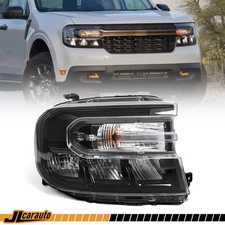 Black For 2022-2024 Ford Maverick LED Headlight Assembly w/O LED DRL Passenger