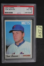 1970 Topps Baseball # 300 TOM SEAVER - NEW YORK METS - PSA 4 VG-EX (E254