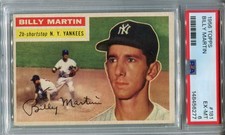 1956 Topps #181 Billy Martin PSA 6 EX-MT New York Yankees