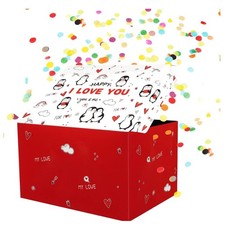 Geschenkbox DIY Explosionsbox mit Konfetti Pop-up Überraschung Geschenk