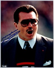 Mike Ditka Autographed Photo Team NFL Football Hall of Fame Coach