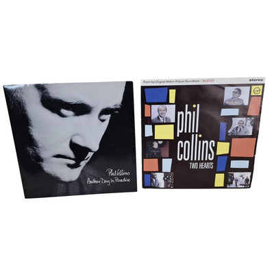 Phil Collins 7'' Vinyl Single Bundle of 2 Two Hearts & Another Day In Paradise