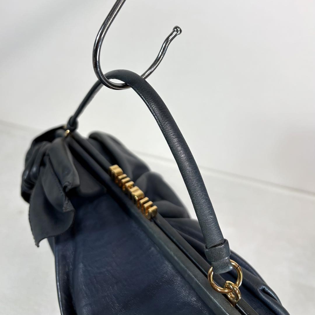 バッグ 90s miumiu kiss lock purse belt bag Treasures of NYC - Miu Miu Purple Textured Kiss Lock Bag