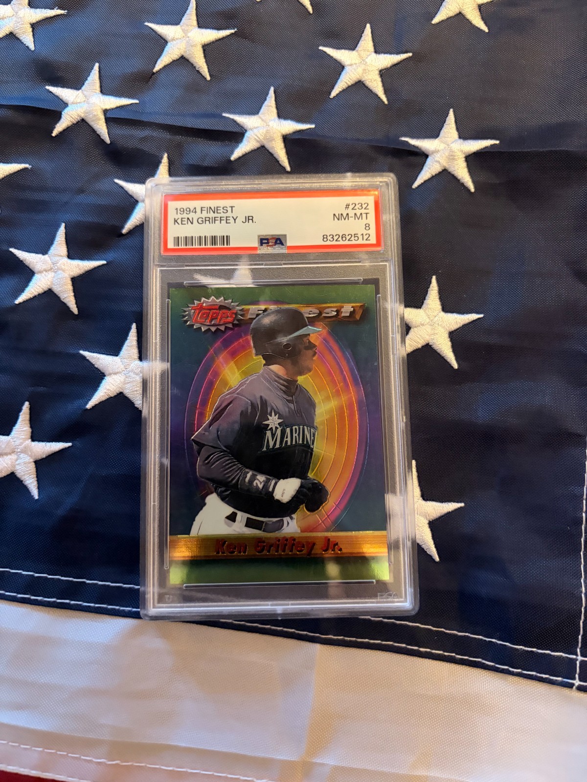1994 Topps Finest #232 Ken Griffey Jr. PSA 8