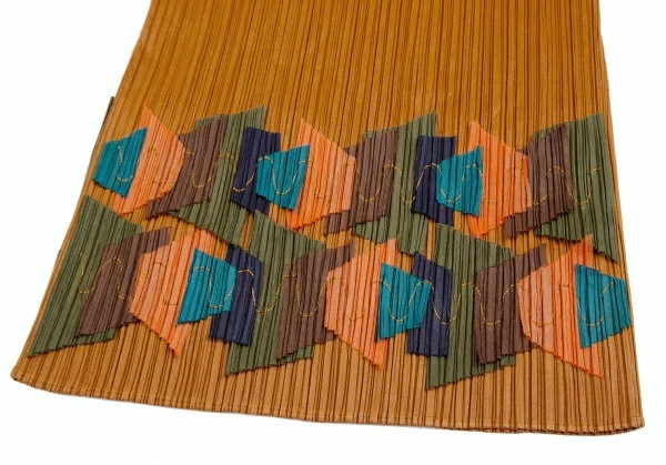 PLEATS PLEASE Pleated hem patchwork sleeveless dr… - image 6