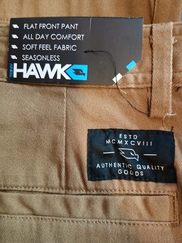 Tony Hawk Cargo Pants Men's Size 32x30 Flat Front All Day Comfort Brown - Bild 7 von 9